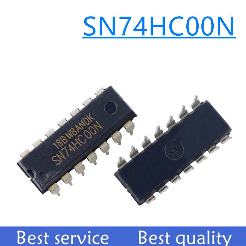 10 шт. новый оригинальный SN74HC00N 74HC00N DIP14 операционный усилитель |