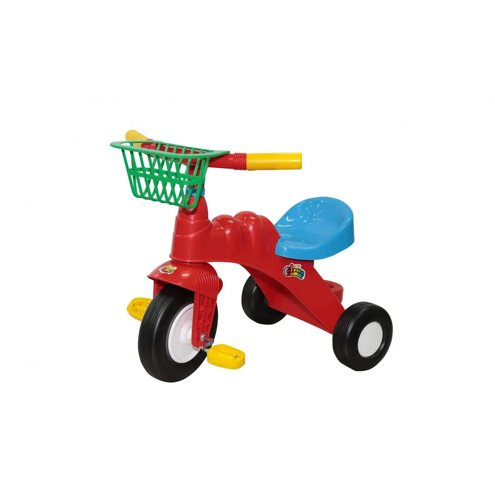 Велосипед 3-х колёсный Малыш с корзинкой (Колеса пластмассовые) | Игрушки и хобби