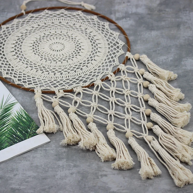 Dream Catcher Handmade Hemp Rope Dream Catcher Room Decoration Tassel Dreamcatchers Wall Hanging Decor Kids Gift