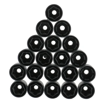

20 Pieces Wheel Lug Nut Bolt Covers Caps 1K06011739B9(16pcs) 1K0601173A9B9(4pcs) for VW Skoda Seat Models