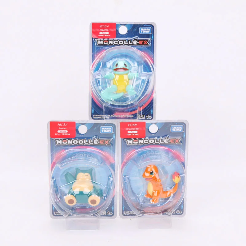 Takara Tomy подлинный Покемон чармандер белка Mimikyu Raichu Mudkip Oshawott Пикачу snorlax 4 см коллекция игрушка фигурка подарки