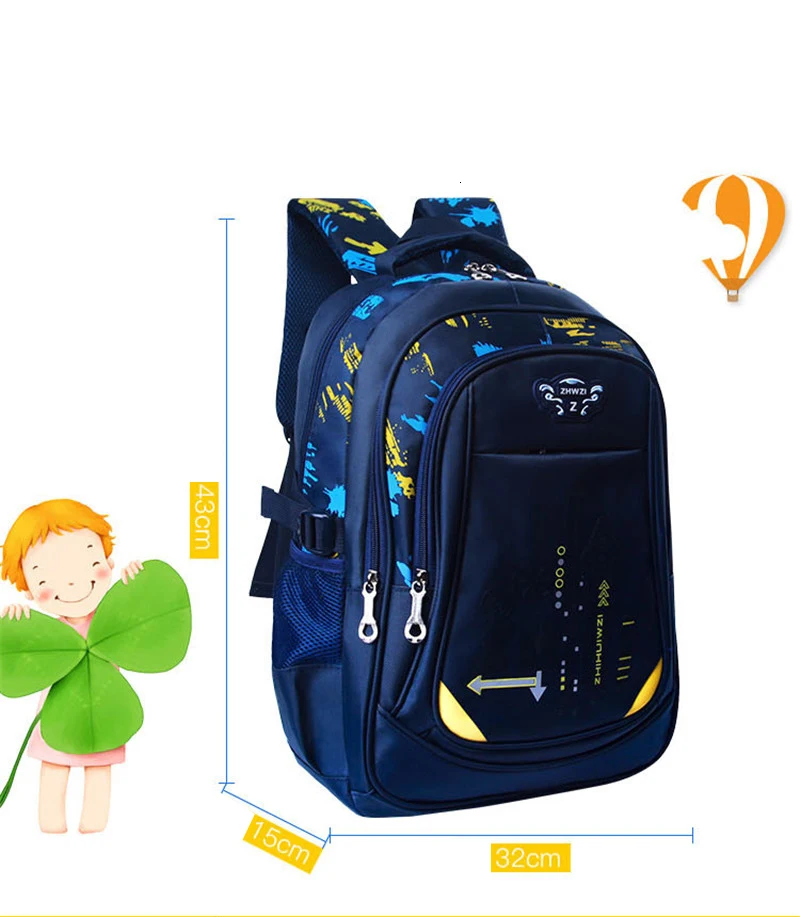 student School Bags backpack Multifunction Fashion backpacks Kids waterproof royal blue travel Backpacks durable Mochilas