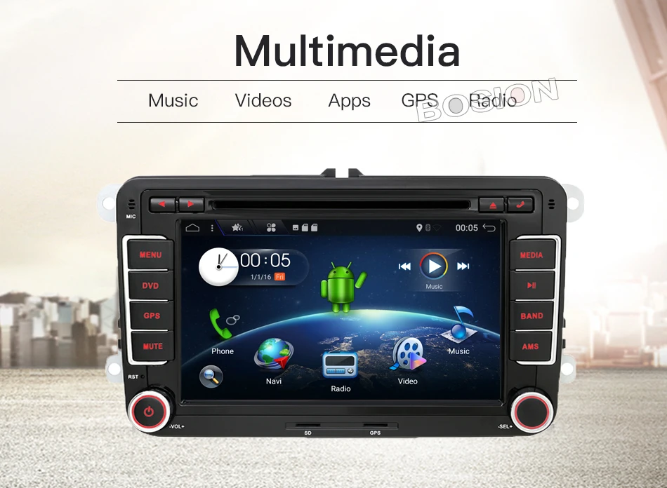 Sale 2 din For Skoda/Seat/ For Volkswagen Passat/POLO/GOLF cassette player recorder android 9.0 GPS WIFI BT Steering wheel control 10