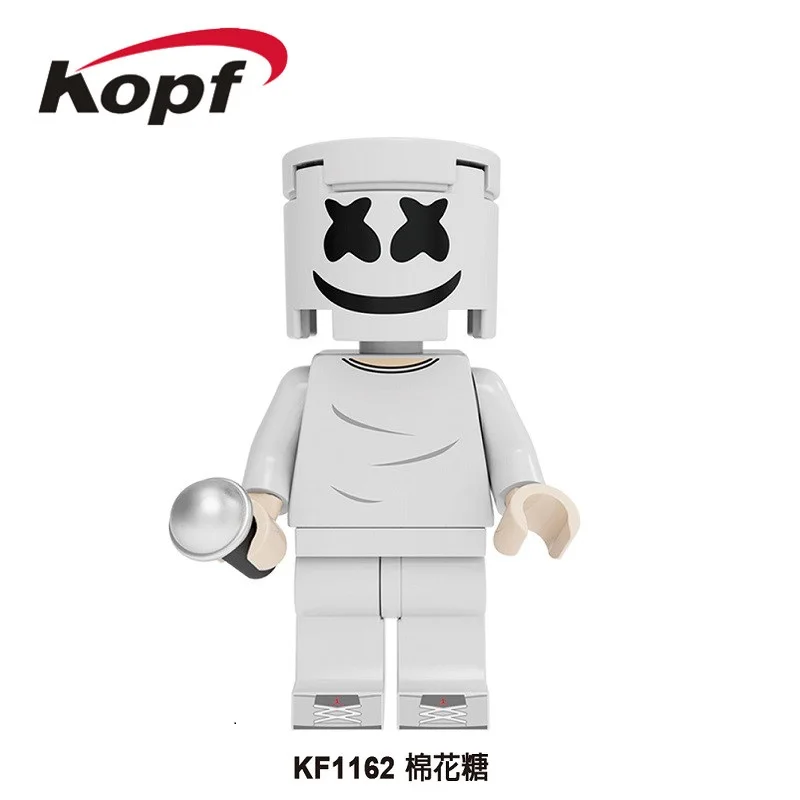 Одна строительные блоки кирпичи известный персонаж DJ AIM Agent Фигурки игрушки коллекция для детей модель KF6089 - Цвет: KF1162 Without Box