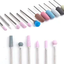 6 шт./компл. Керамика фрезерный станок мяч ногтей сверла биты каменный корунд фрезы щетка электрическая машина ротационных напильников из маникюрный набор для маникюра, в который входят