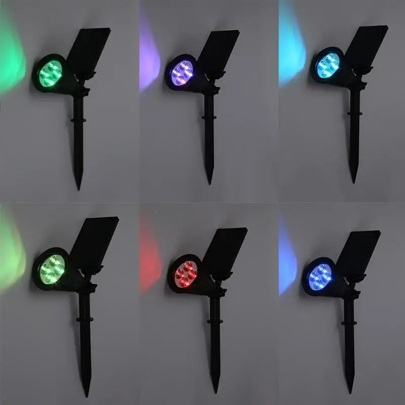 4LED IP65 Водонепроницаемый солнечный светильник, открытый сад, пейзаж, лужайка, декор для двора, настенный светильник/наземная вставка 200*150*85 мм
