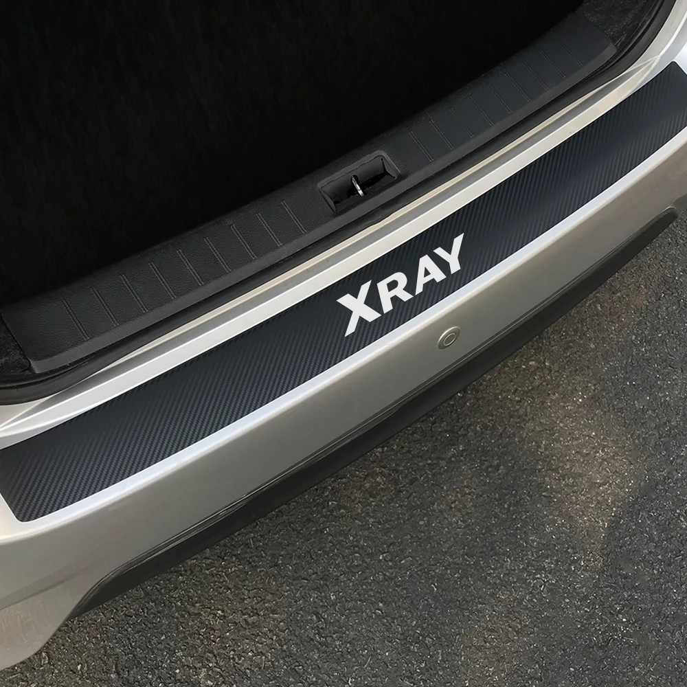 

Carbon Fiber Vinyl Decals Car Rear Bumper Trunk Load Edge Protector Stickers For Lada Vesta Xray Largus Niva Auto Accessories