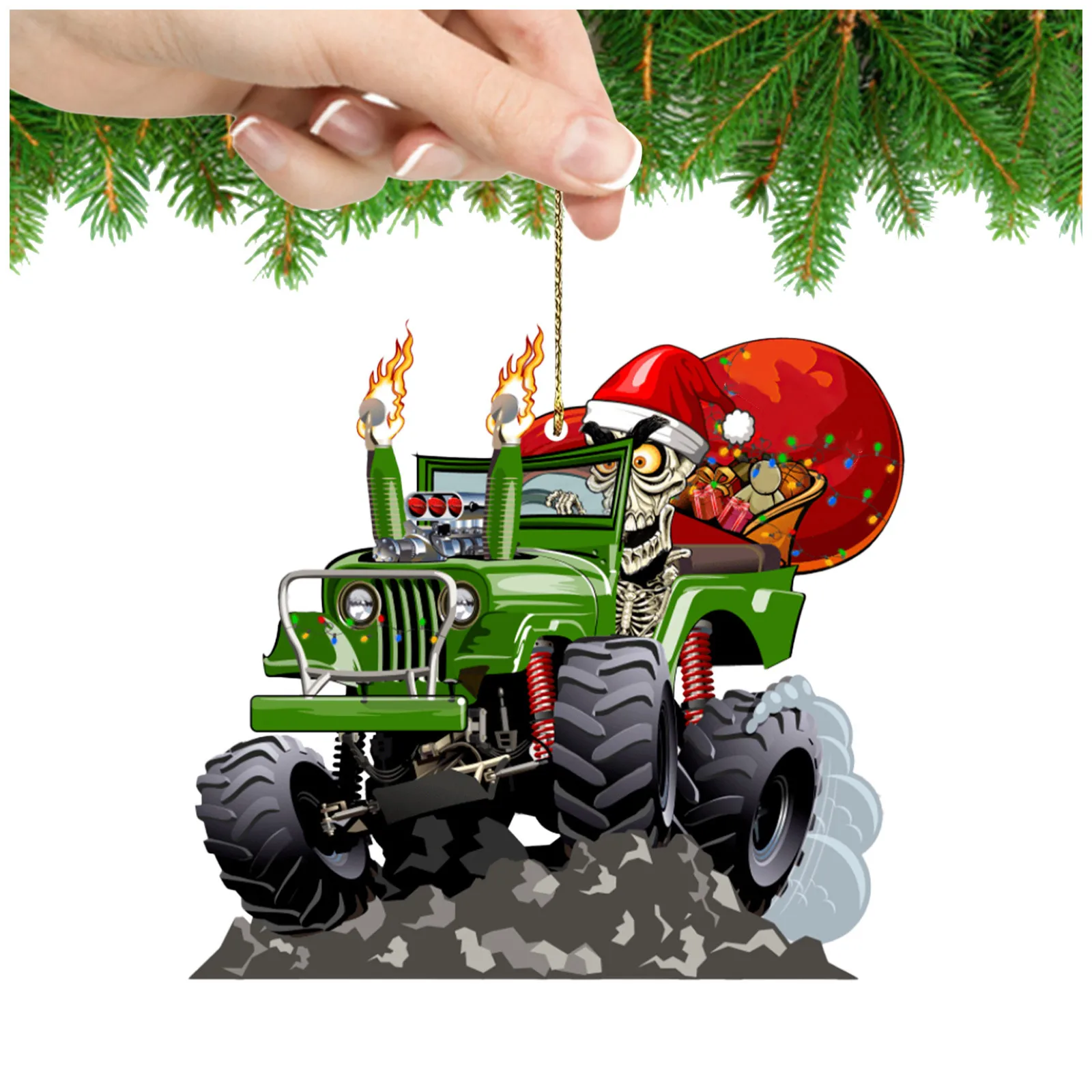 Christmas Decorations Creative Zombie Pendant Christmas Tree Ornaments