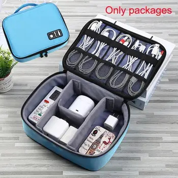 

Multifunctional Storage Bag Portable Electronic Accessories Zipper Bag Box Cable Organizer Pouch Storage Charger Power Bag V0G2