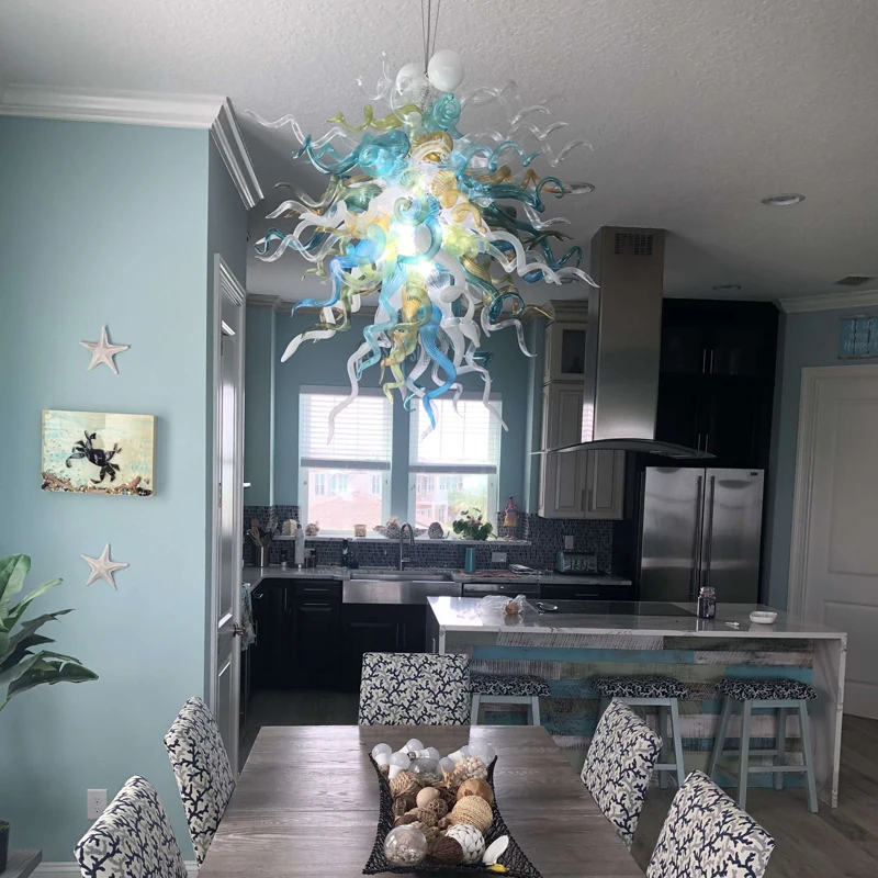 Hot Sale Europe Style Small Size Hand Blown Glass Chandeliers Lighting Fixture for Home | Лампы и освещение