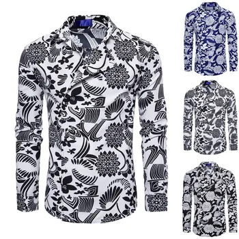 

Are you sure not to click in and see Men Splicing Printed Business Leisure Retro Long-sleeved Shirt Top Blouse wholesale 2020
