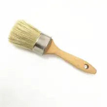 2 дюйма Овальный мел и восковых фигур Краски щетка для мебели Краски ing покрытия воском и загара и зарядкой от USB прозрачный мягкий воск мелом Краски молока