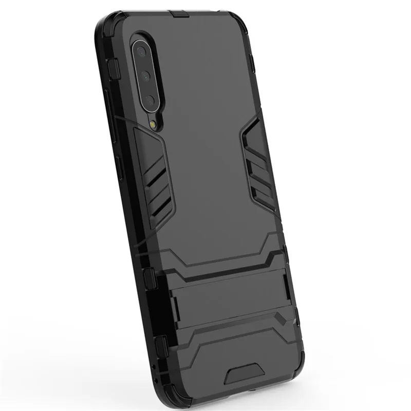 Чехол для Xiaomi Mi 9 Lite, резиновый силиконовый чехол-Броня с роботом, Жесткий Чехол для задней панели телефона из поликарбоната для Xiaomi Mi 9 Lite, чехол для телефона