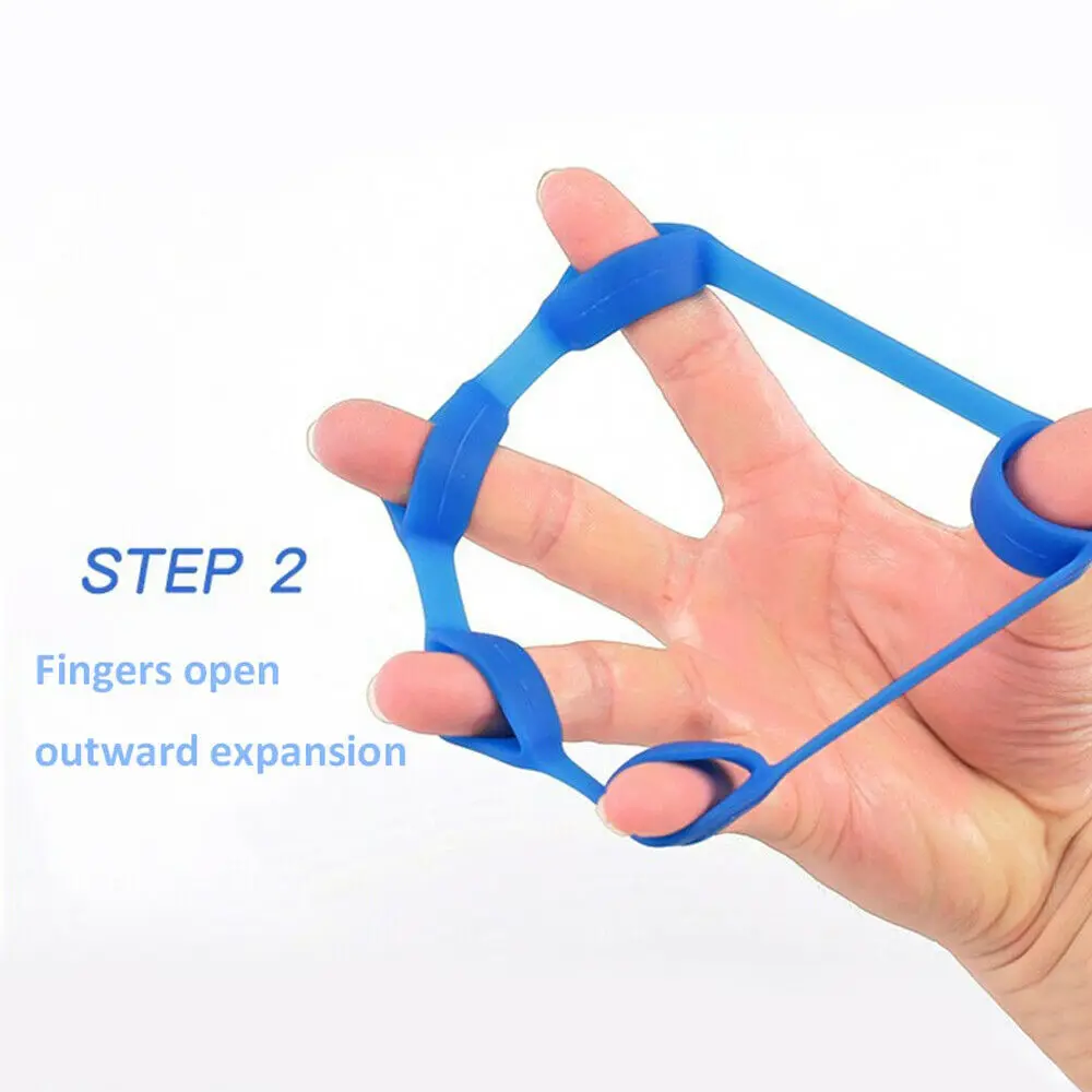 3PCS Silicone Finger Puller Hand Grip Forearm Exerciser Finger Toy Forearm Trainer Pull Trainer Finger Exerciser Tool Finger Pow