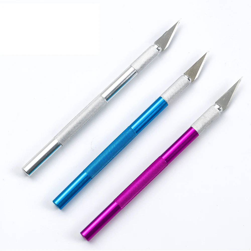 

Precision Carving Metal Scalpel Knife Tools Kit Non-Slip Blades Mobile Phone PCB DIY Multi Purpose Repair Hand Tools