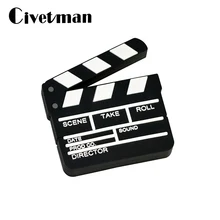 Флеш-накопитель USB с мультипликационным фильмом Clapperboard, 8 ГБ, 16 ГБ, 32 ГБ, USB2.0, флешка с милой пленкой, карта памяти, 64 ГБ, флеш-память USB