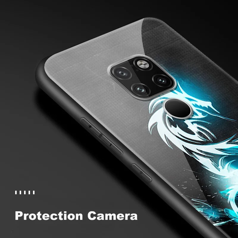 Чехол из закаленного стекла для huawei Enjoy 9s Honor 7A Pro 7C 7X 8A 8X9 10 Lite Magic 2 Play mate 20 Pro Nova2 3 4 Design Animal Capa