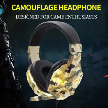 

New Professional Led Light Gaming Headphones For Computer PS4 Adjustable Bass Stereo PC Gamer Over Ear Wired Headset With Mic