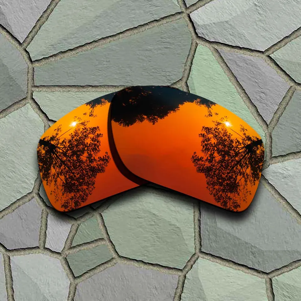 Lenti Di Ricambio Polarizzate E Specchiate Per Oakley Pit Bull, Protezione 100% UV, Colore Arancione/rosso