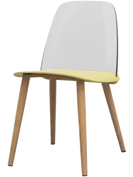 

Nordic transparent chair acrylic home dining chair modern minimalist net red makeup stool back creative desk chair