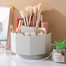 

Organizer For Cosmetics Storage Box Stationery Small Things Toiletries Stand Makeup Brush Holder Bathroom Plastic Organizing