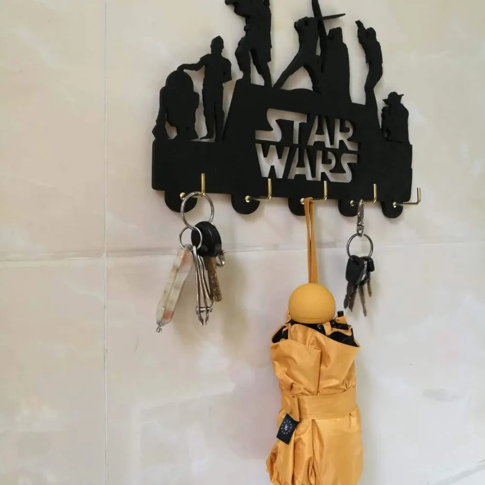 Настенная вешалка Star Wars, настенная вешалка, стойка для ключей, держатель для ключей, персональный подарок для дома, подарок на свадьбу