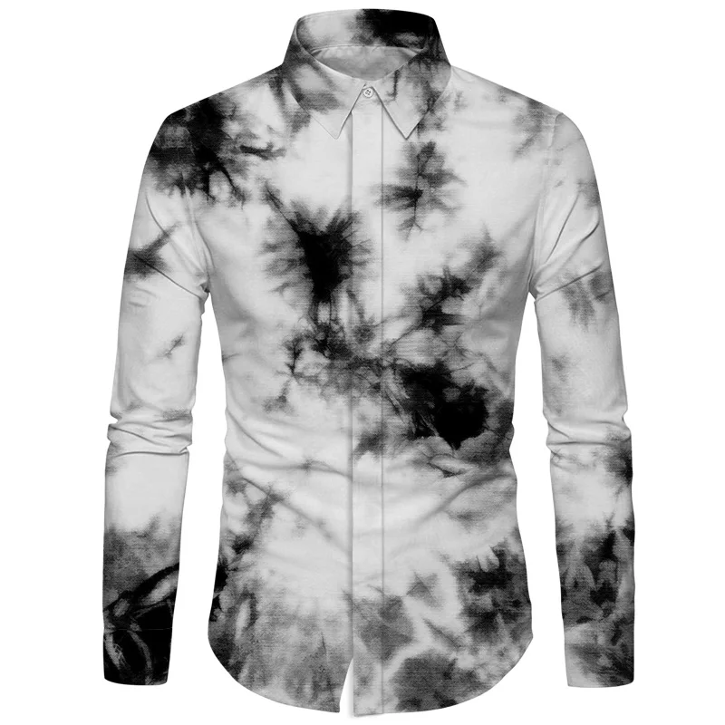 Cloudstyle, 3D, фуксия, лист, мужские рубашки с длинным рукавом, повседневные, дизайн, мужские рубашки с длинным рукавом, M-5XL, мужские рубашки с длинным рукавом - Цвет: 04