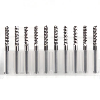 

Electric Router Tungsten Carbide Extended PCB Strawberry Cutter 3.175 mm 10PCS CNC Engraving Wood Router Corn Milling Cutter Cnc