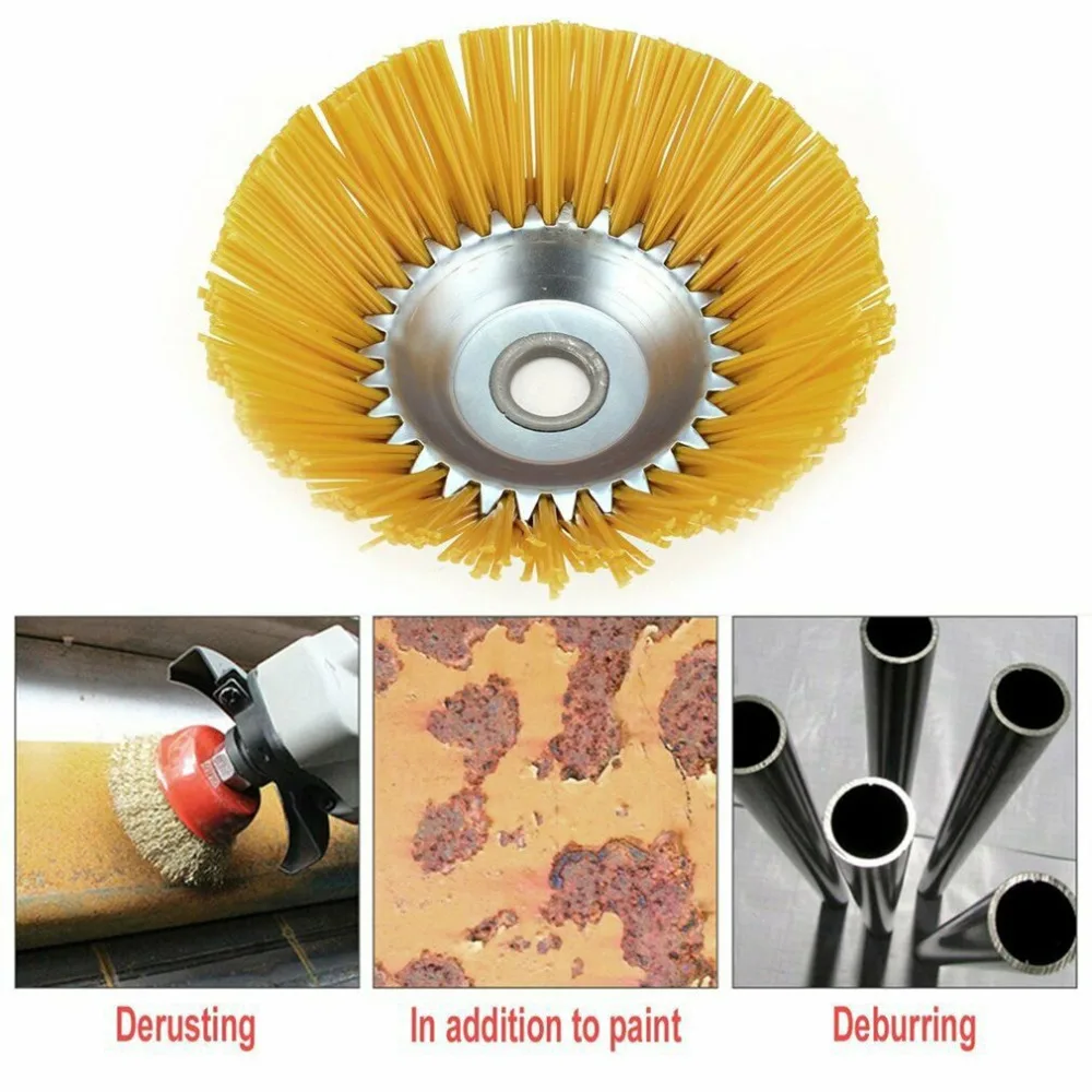 Чаша типа Mechinery кусторез прочный нейлоновый провод прополка щетка проволока колеса инструменты поставки промышленная щетка