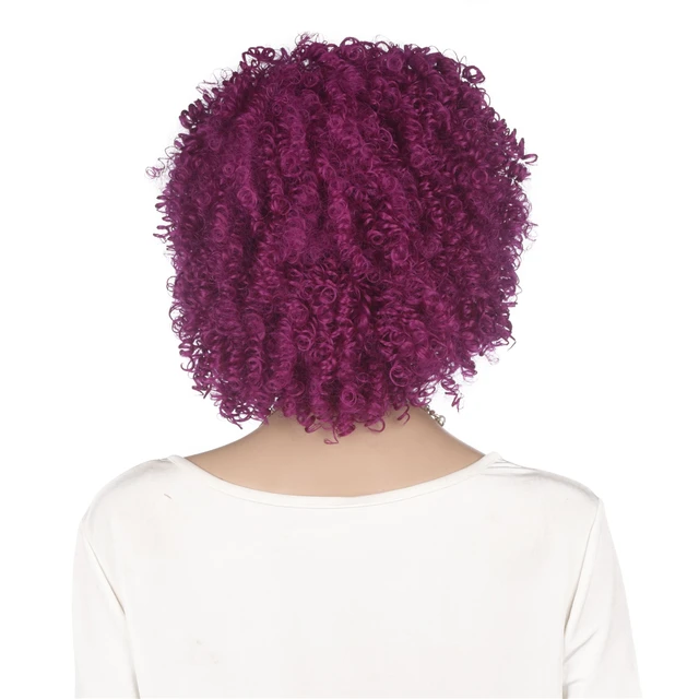 Perruque afro bordeaux Clearance
