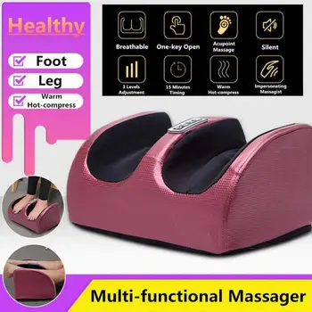 

220V Electric Foot Massager Kneading Foot Care Machine Leg Pain Relief Relax Heating Therapy