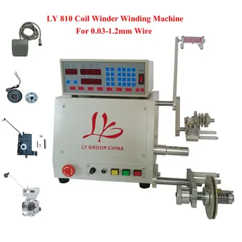 

Coil Winder Winding Machine 400w LY 810 new computer c automatic for 0.03-1.2mm wire with tension controller mechanical brake