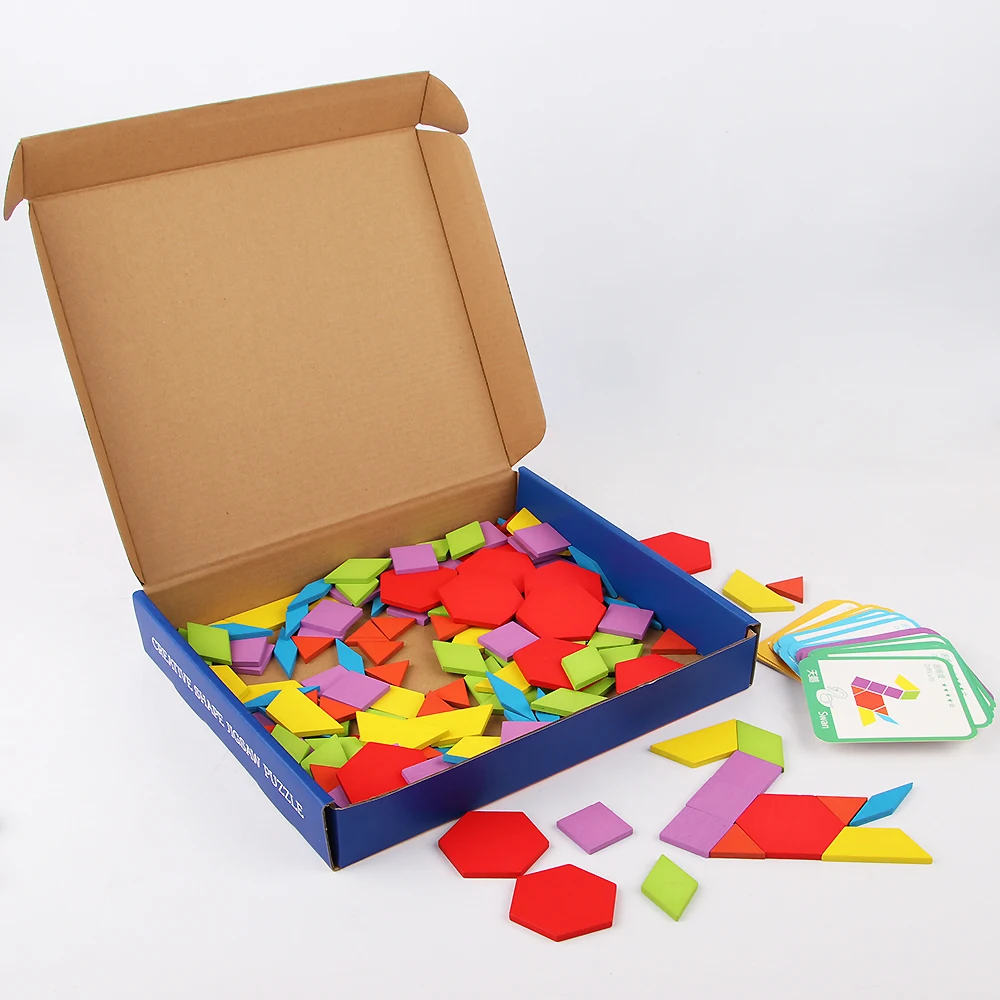155 PCS Creative Puzzle Kids Wooden Toys For Children Jigsaw Puzzle Kids Early Learning Educational Toys Montessori