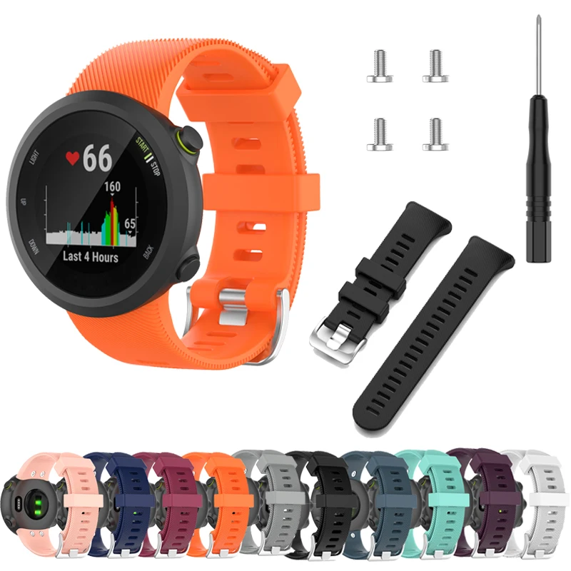 

Silicone Band for Garmin Forerunner 45 Smartwatch Sport Replacement Wristband Bracelet For Garmin Forerunner45S Correa with Tool