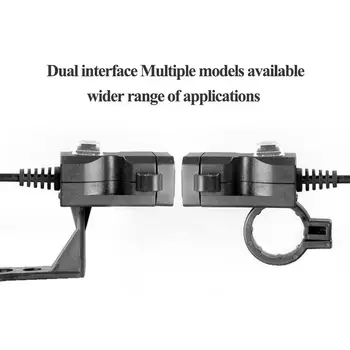 

12V-24V Waterproof Motorbike Motorcycle Handlebar Charger Adapter With Dual USB Port 5V 1A/2.1A Power Supply Socket For Phone