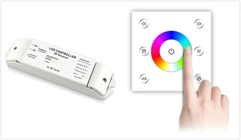 

Wall mount touch panel with 2.4Ghz RF wireless receiver 4 channels led dmx 512 controller manual