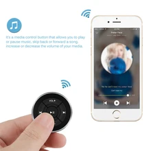 1 шт. Автомобильный руль беспроводной пульт дистанционного управления Bluetooth медиа Кнопка MP3 Воспроизведение музыки 1* Монтажный кронштейн 1* брелок 1* наклейка