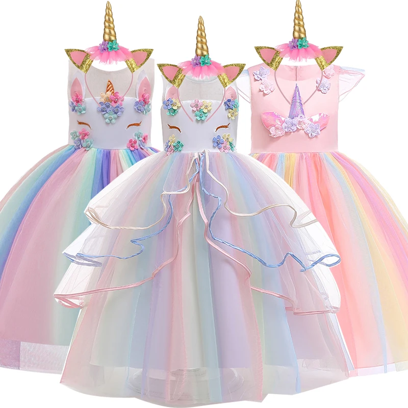 unicorn dress for birthday girl