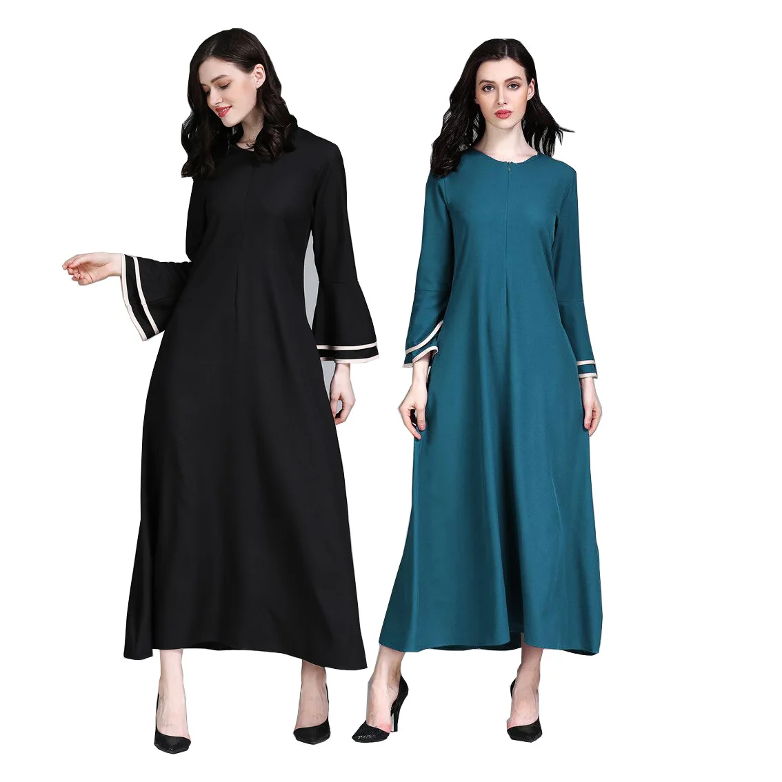 

FREE SHIPPING Dubai Lady Abaya Middle East Robe Ramadan clothes diamond andEmbroidery Kaftan Jibab Islamic Muslim Dress forwomen