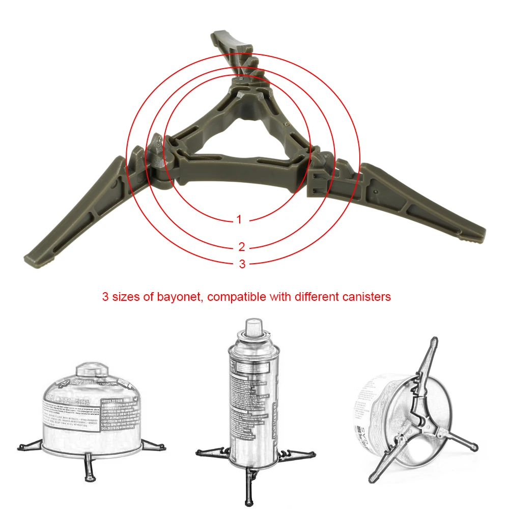 3 размера складной Бензобак стенд походная плита Штатив для походов посуда для печи газовый Картридж Канистра подставка для ног