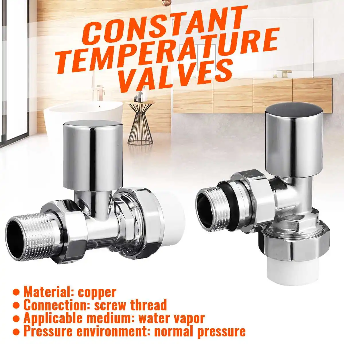 DN15 DN20 медный термостатический смесительный клапан из латуни радиатор термостат кран Ванная комната воды контроль температуры картриджи крана