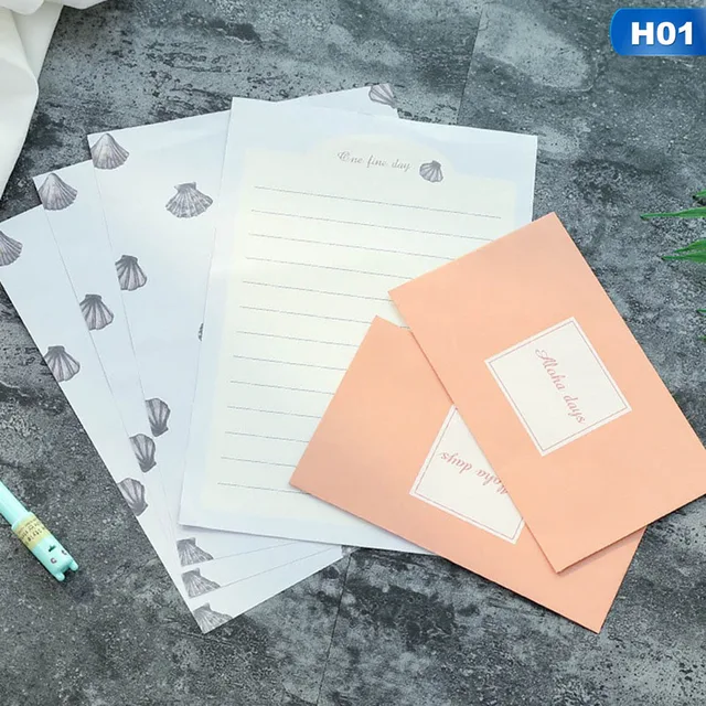 Kawaii and Cute Korean Stationery Letter Envelope Paper Creative Aesthetic Little Fresh