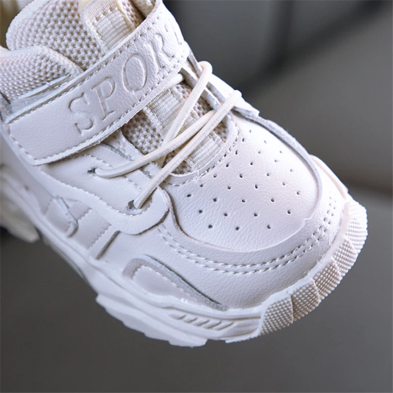AOGT 2022 Spring/Autumn Baby Girl Boy Toddler Shoes Infant Casual Walkers Shoes Soft Bottom Comfortable Kid Sneakers Black White 5