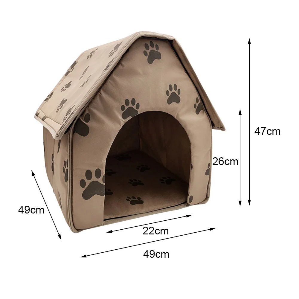 Pet Dog Bed Foldable Dog House Small Footprint Pet Bed Tent Cat Kennel Indoor And Outdoor Portable Travel Convenient Supplies