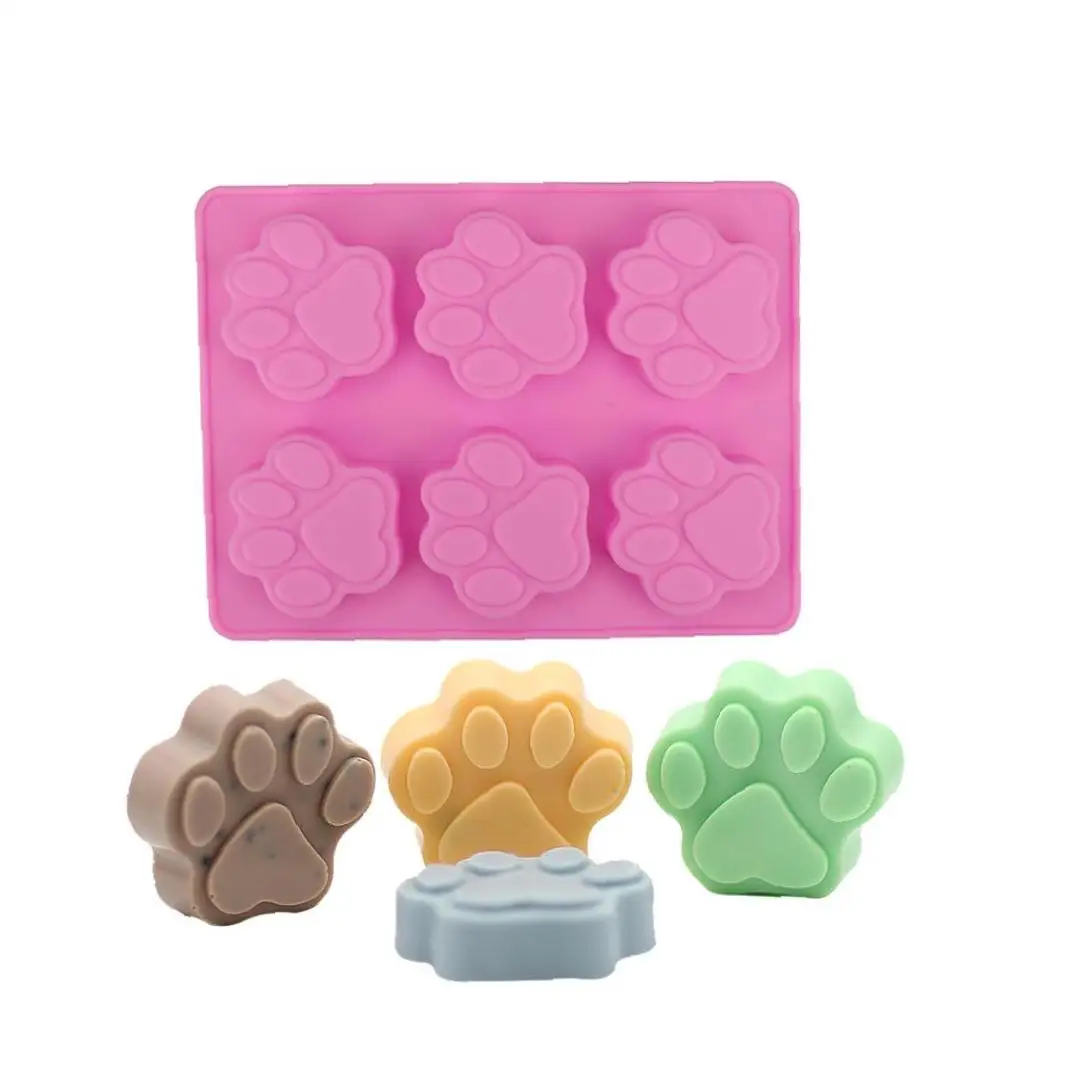 

2PCS Silicone Baking Molds Puppy Pets Cat Paws Silicone Fondant Sugar Craft Mold Cake Decorating Baking Tool