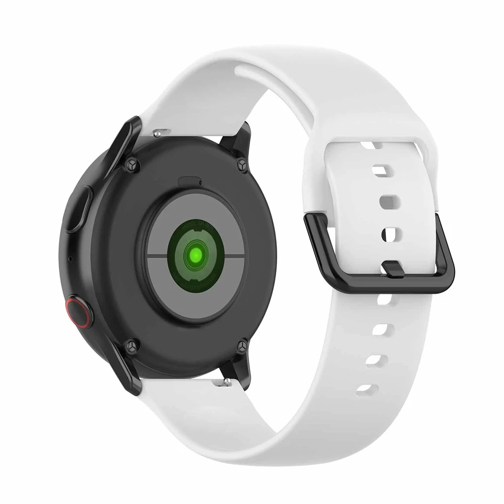 Силиконовый ремешок для samsung Galaxy Watch Active 2 40 мм 44 мм gear S2 спортивный сменный Браслет для SM-R830 SM-R820