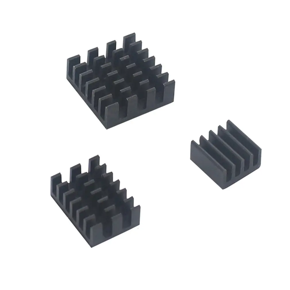 For Raspberry Pi 4 Model B Heat Sink 3pcs Aluminum Heatsink Radiator Cooling Kit Cooler | Электроника