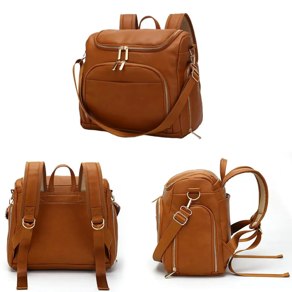 Сумка для подгузников рюкзак путешествий сумка из искусственной кожи