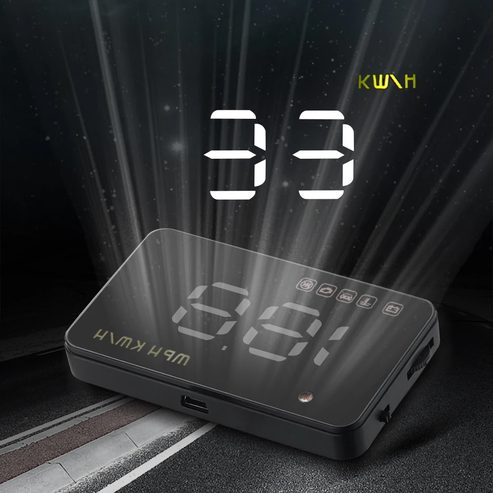 3 5 &quotHUD A1000 Цифровой автомобиль Скорость ometer OBD2 автомобилей Head Up Дисплей лобовое