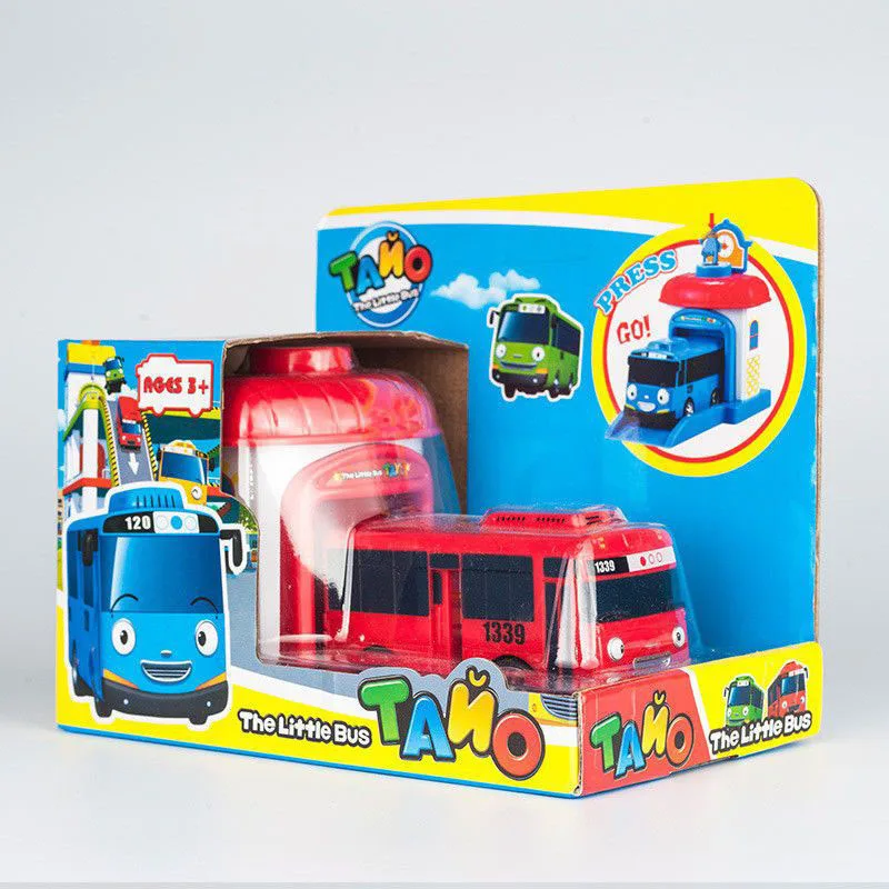 Игрушечный автобус Tayo The Little Bus 1 шт. игрушечный автомобиль араба Oyuncak гаражный